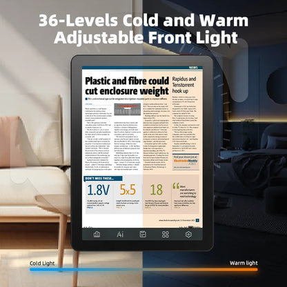 Bigme B6 ereader, 6-inch portable E-paper Ebook Reader, 300PPI 36-level front light electronic book, Android 14 with Google Play