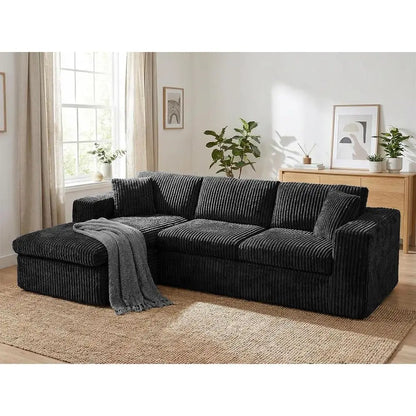 105" Boneless Couches for Living Room, Sectional Couches Modular Sofa with L-Shaped Chaise, Memory Foam Comfy Cloud，Customized