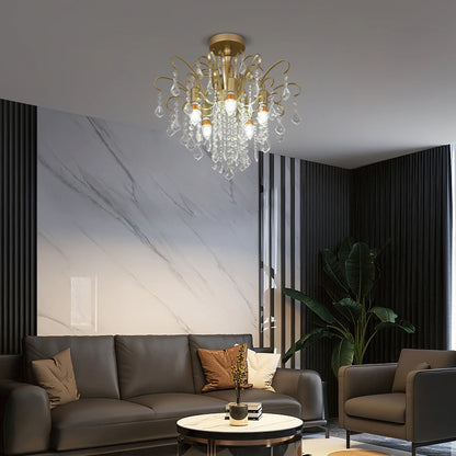 VETRULUS Luxury Crystal Pendant Ceiling Lamp Home Decoration Living Room Bedroom Chandelier Ceiling Light Modern Lighting