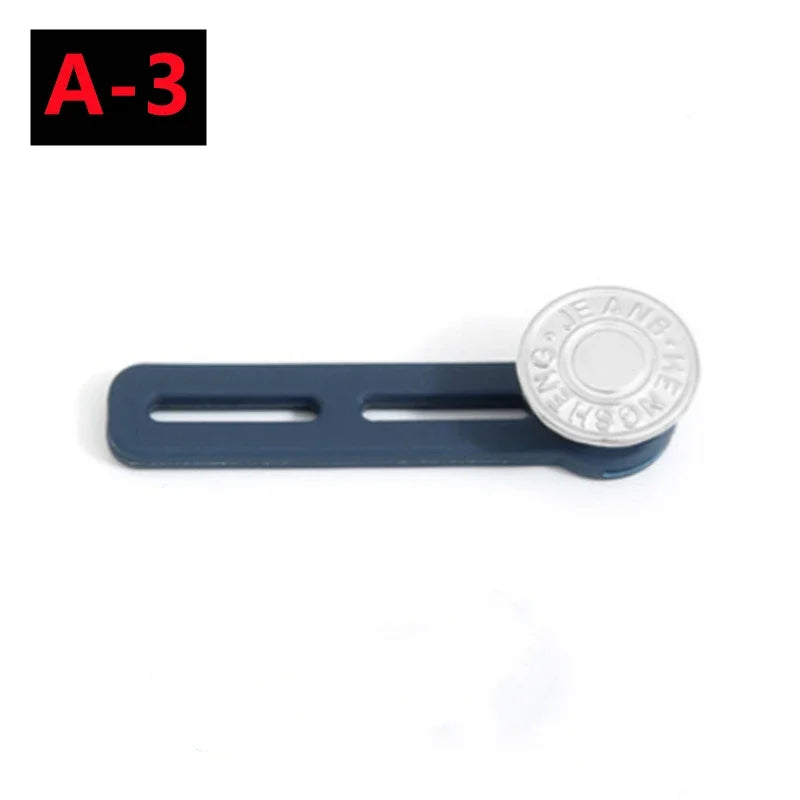 New 10/5/1PC Metal Button Extender For Pants Jeans Free Sewing Adjustable Retractable Waist Extenders Button Waistband Expander
