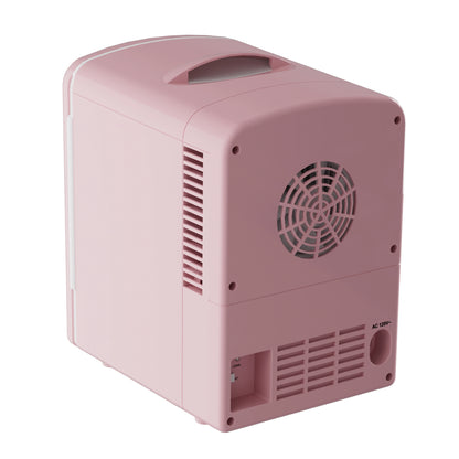 Retro Mini Fridge 4L/6Can Dual-use Low Noise Refrigerator Cooler Makeup Skincare Portable Fridge for Home Dorm Gift