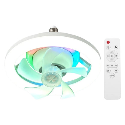 Modern Ceiling Fan with LED Light Remote Control Silent Ceiling Fan for Bedroom Living Room Kitchen