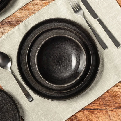 Ceramic Salad Plate Round Rustic Dinnerware Microwave Dishwasher Safe Perfect Serving Appetizers Side Dishes and Salads