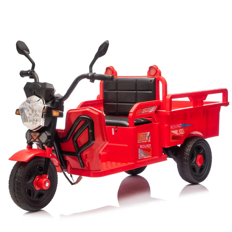 Children s Electric Tricycle Dump Truck Anti slip Wheels Large capacity Battery Large Storage Space Kids Ride On Toy