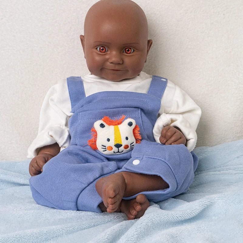 18.5-inch (approximately 47.0 cm) simulation full silicone baby doll, lifelike reincarnation doll, toy and collectible version
