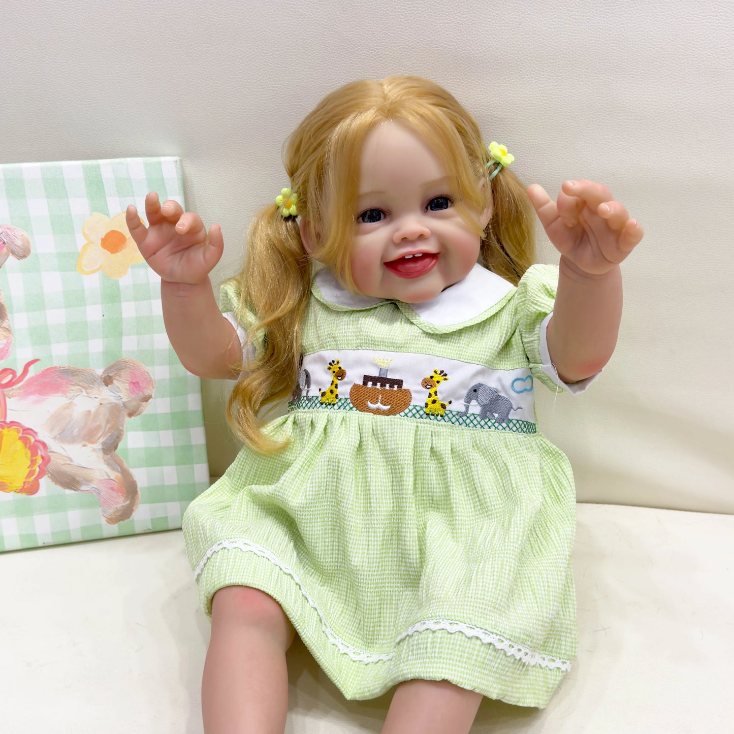 24in/61 Cm Realistic Girl Baby Reborn Doll Load Soft Vinyl Reborn Baby Doll Realistic Newborn Baby Doll Birthda