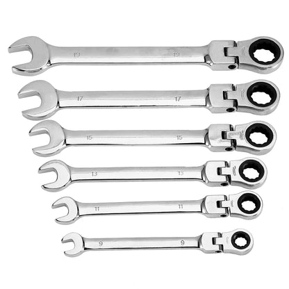 Hardware Hand Tools Spanners Ratchet Flexible Combination Spanners Fixed Spanners Ratchet Wrench Hand Tool Set Kit 8-19mm