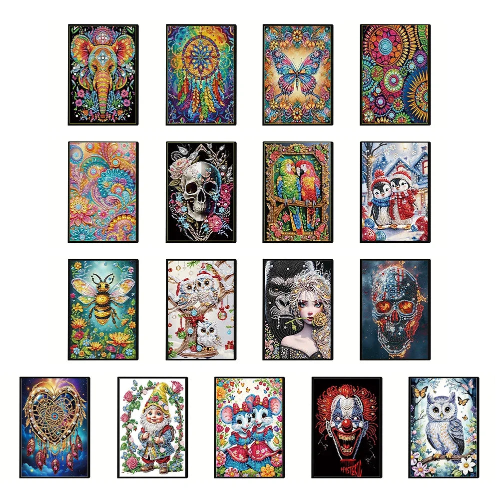 DIY Special Shaped Journal Sketchbook DIY Diamond Art Diary Book Journal Notebook for Adults Kids Home Office Art Drawing