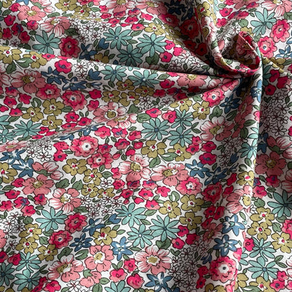 145x50cm New Floral 100% Cotton 40S Like Liberty Fabric Digital Printing For Sewing Cloth Dresses Skirt Kids Designer Handmade