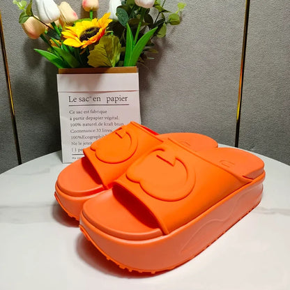 Designer Sandal Women Men Rubber Leather Slide Sandal Dress Shoe Wedges Sandal Beach Slippers Luxury Summer Platform