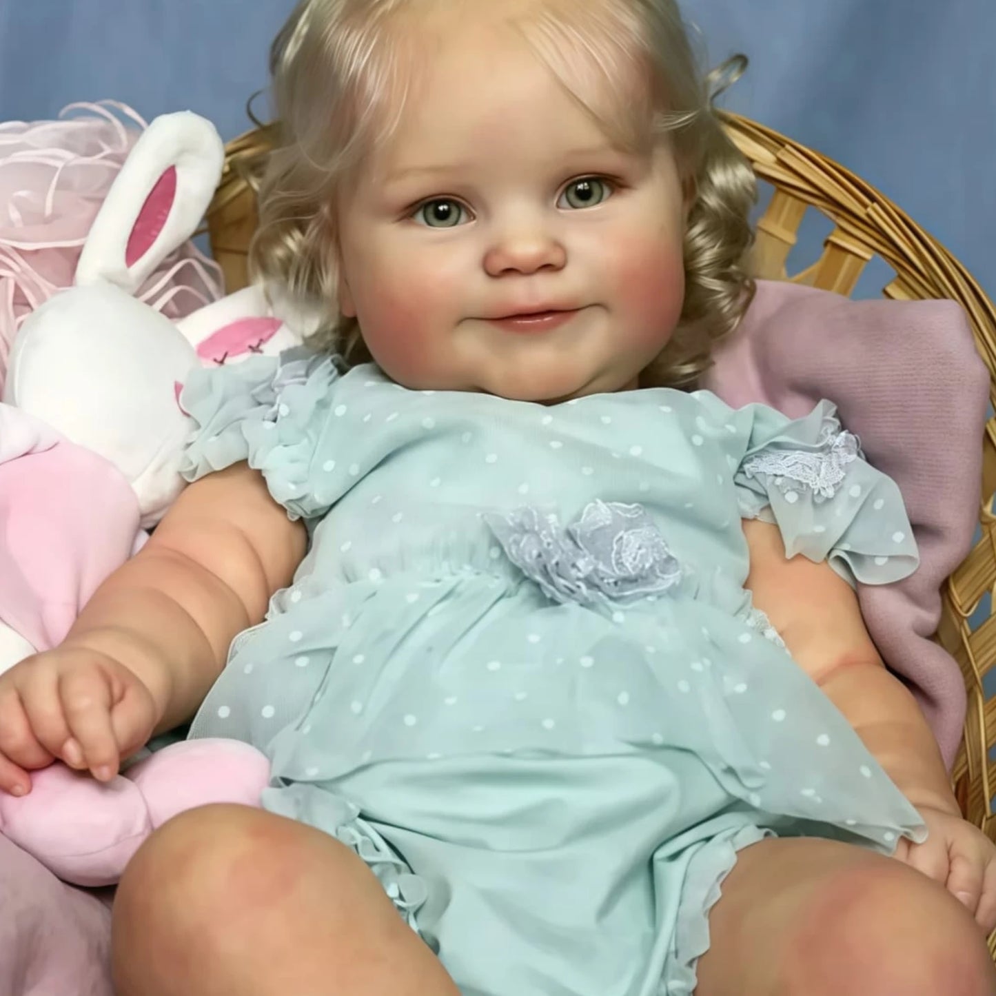 A 50cm Reborn Doll Baby Doll - Full Silicone Vinyl Girl Body - 20 Inch 3D Painted Skin Realistic Doll Toy Christmas Gift