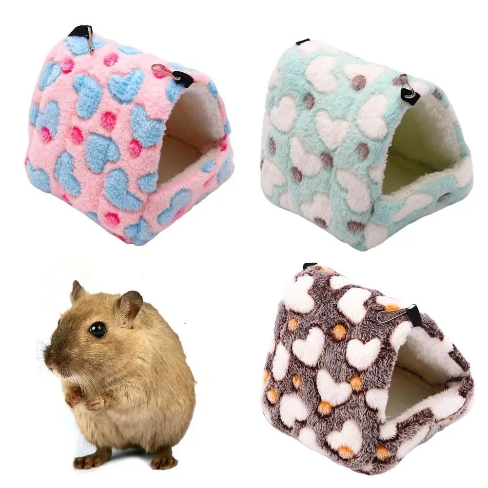Warm Hamster House Soft Beds And Houses Rodent Cage For Hamster Hedgehog Squirrel Rats Cotton Guinea Pig Accessories Animal