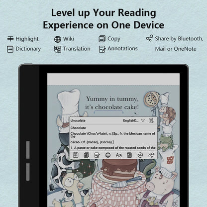 BIGME B751C electronic book, 7'' Color E-ink eReader Book, Android 11 OS Open System, Google Play, 4+64GB, Portable eBook Tablet