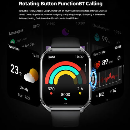 Xiaomi 2026 Ultra Thin Smart Watch men 1.96" AMOLED 360*360 HD Pixel Display Always Show Time Call Smartwatch Ladies For huawei