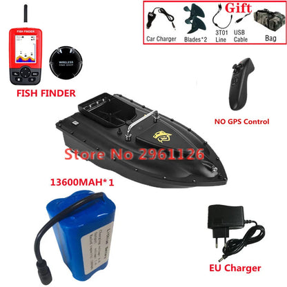 600M GPS Sonar Fish Exploration High Speed Remote Control Bait Boat Model 1.5KG 16GPS Constant Speed Cruise RC Bait Boat Model