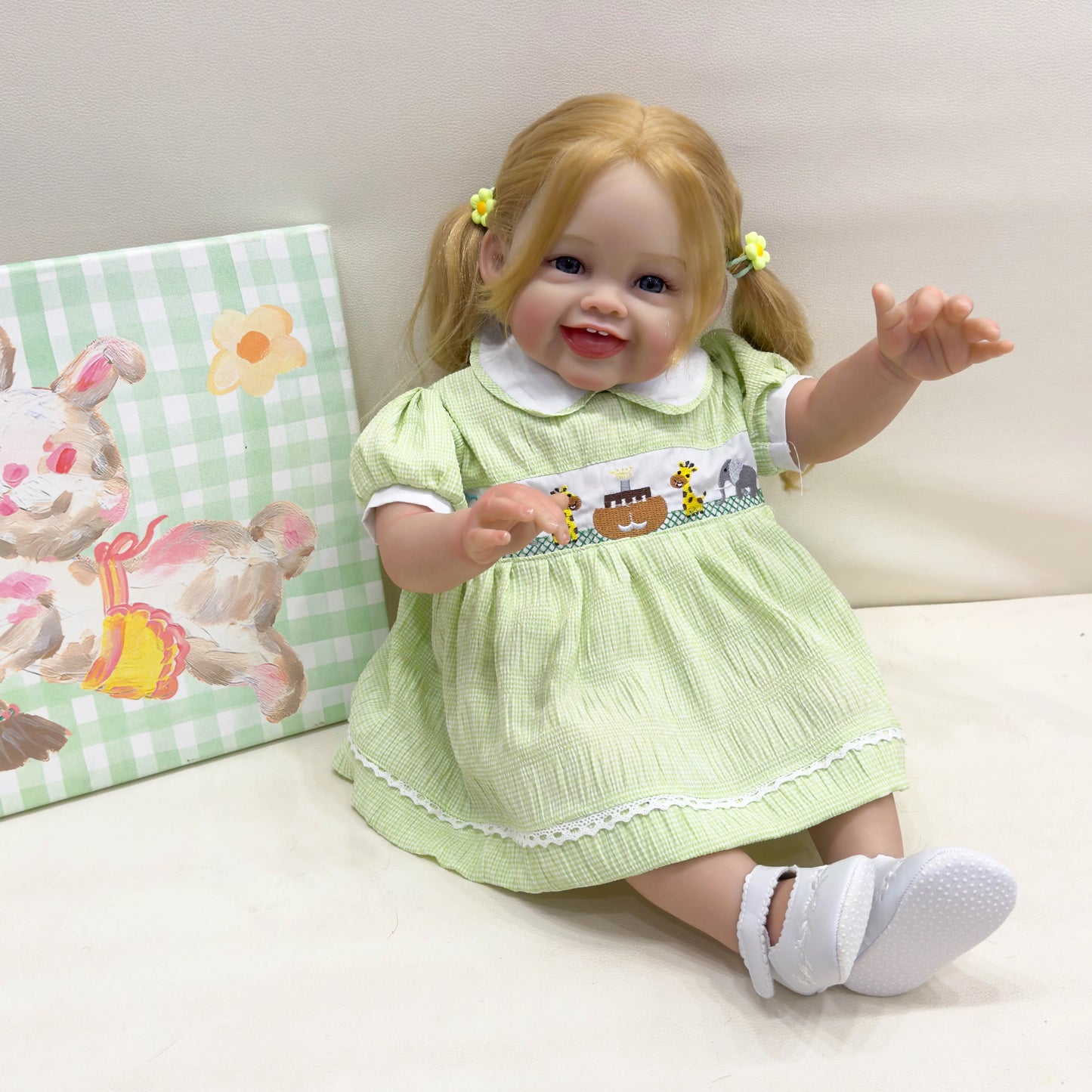 24in/61 Cm Realistic Girl Baby Reborn Doll Load Soft Vinyl Reborn Baby Doll Realistic Newborn Baby Doll Birthda