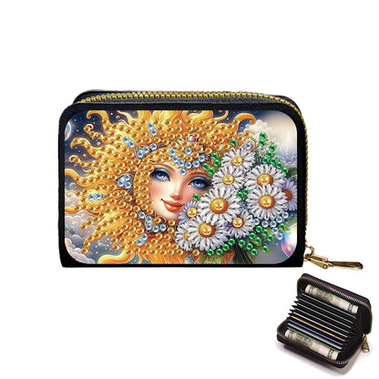 Beautiful Pattern Rhinestone Mosiac Zipper Wallet Handbag Diamond Painting Card Holder Coin Purse DIY Craft Female Outdoor Bag
