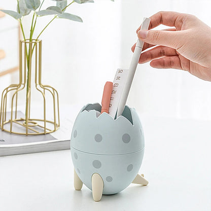 Cute Dinosaur Egg Detachable Pen Holder Organizer Pencil Pot Container Stationery Office Desktop Ornament Storage Box Kids Gift