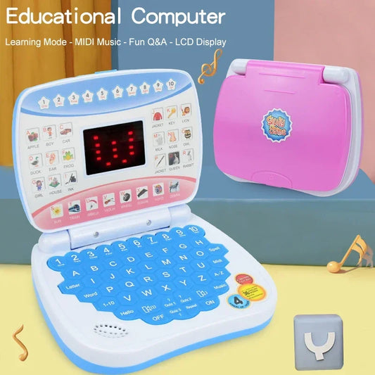 Kids Educational Learning Laptop Toy – Bilingual Electronic Computer for Toddlers, STEM Early Preschool Learning Machine Gift