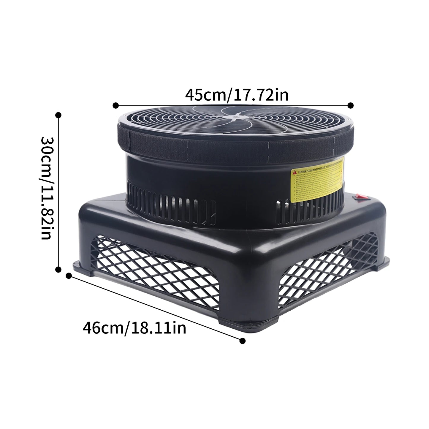 750W 110V Waving Inflatable Tube Guy Blower Fan 18" Diameter Compact Sky Dancer Blower(Puppet Not Included)