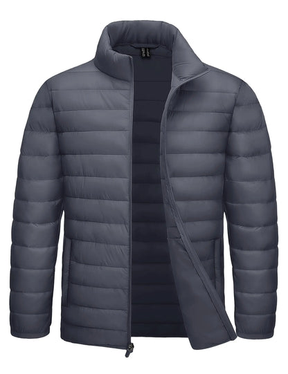 Men's Puffer Jacket Lightweight Warm Winter Coats Water Repellent Windproof Insulated Jacket