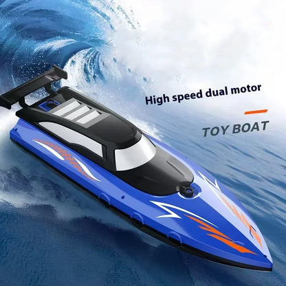 RC Battery Boat Ship 2.4Ghz High-Speed Remote Control Racing Ship Water Speed Boat Child Model Kids Boys Outdoor Pool Toys Gifts