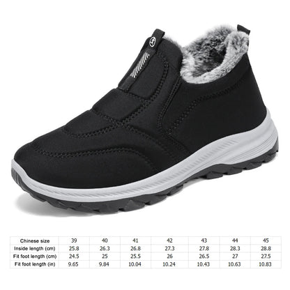 Mens Snow Boots Lightweight Thermal Ankle Boots Comfortable Slip On Sneakers Winter Thick Fur Shoes for Travel Hiking
