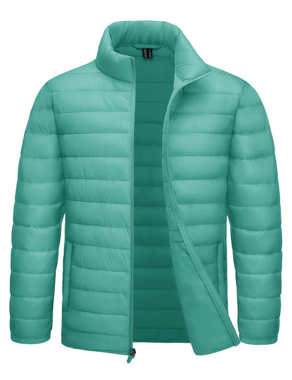 Men's Puffer Jacket Lightweight Warm Winter Coats Water Repellent Windproof Insulated Jacket