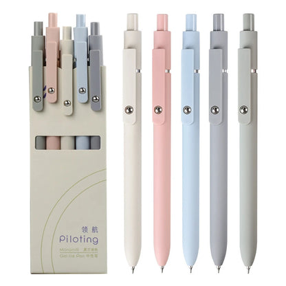 Piloting Morandi Colour Gel Pens Soft Touch Quick Dry Smooth 0.5mm Gel Ink Pen For School Student Writing Stationery Supplies