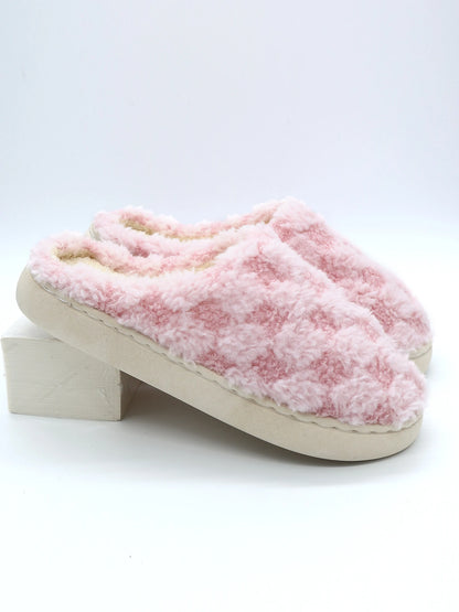 Cotton Slippers for Women Winter Home Indoor Home Warm Non-Slip Thick Bottom Couples New Wool Slippers for Men Autumn and Winter