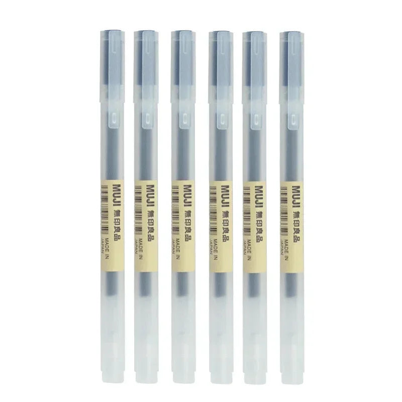 6/8Pcs/Set MUJIs Gel Pen Black/Red/Blue 0.38/0.5mm Ink Japan Color Pen Office School Ballpoint Pen Japanese Kawaii Stationery