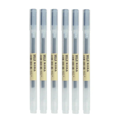 6/8Pcs/Set MUJIs Gel Pen Black/Red/Blue 0.38/0.5mm Ink Japan Color Pen Office School Ballpoint Pen Japanese Kawaii Stationery