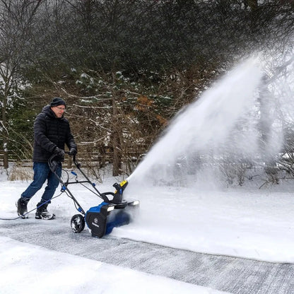 18 Corded Snow Blower, Dual LED Lights, Electric Snow Blower with 25ft Throwing Distance, Plows 650lbs/min, Adjustable Chute