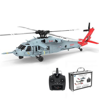 Eachine E200 EXP UH-60 SH-60 MH-60 2.4G 6CH 6-Axis Gyro Optical Flow Localization Dual Brushless Motor Flybarless RC Helicopter
