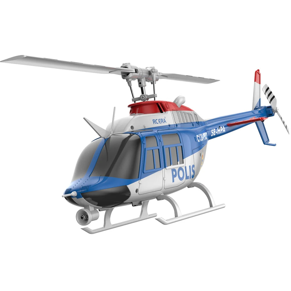 RC ERA C138 PRO Brushless Motor Bell 206 2.4G 6CH 6-Axis Gyro Optical Flow Localization 1:33 Scale Flybarless RC Helicopter