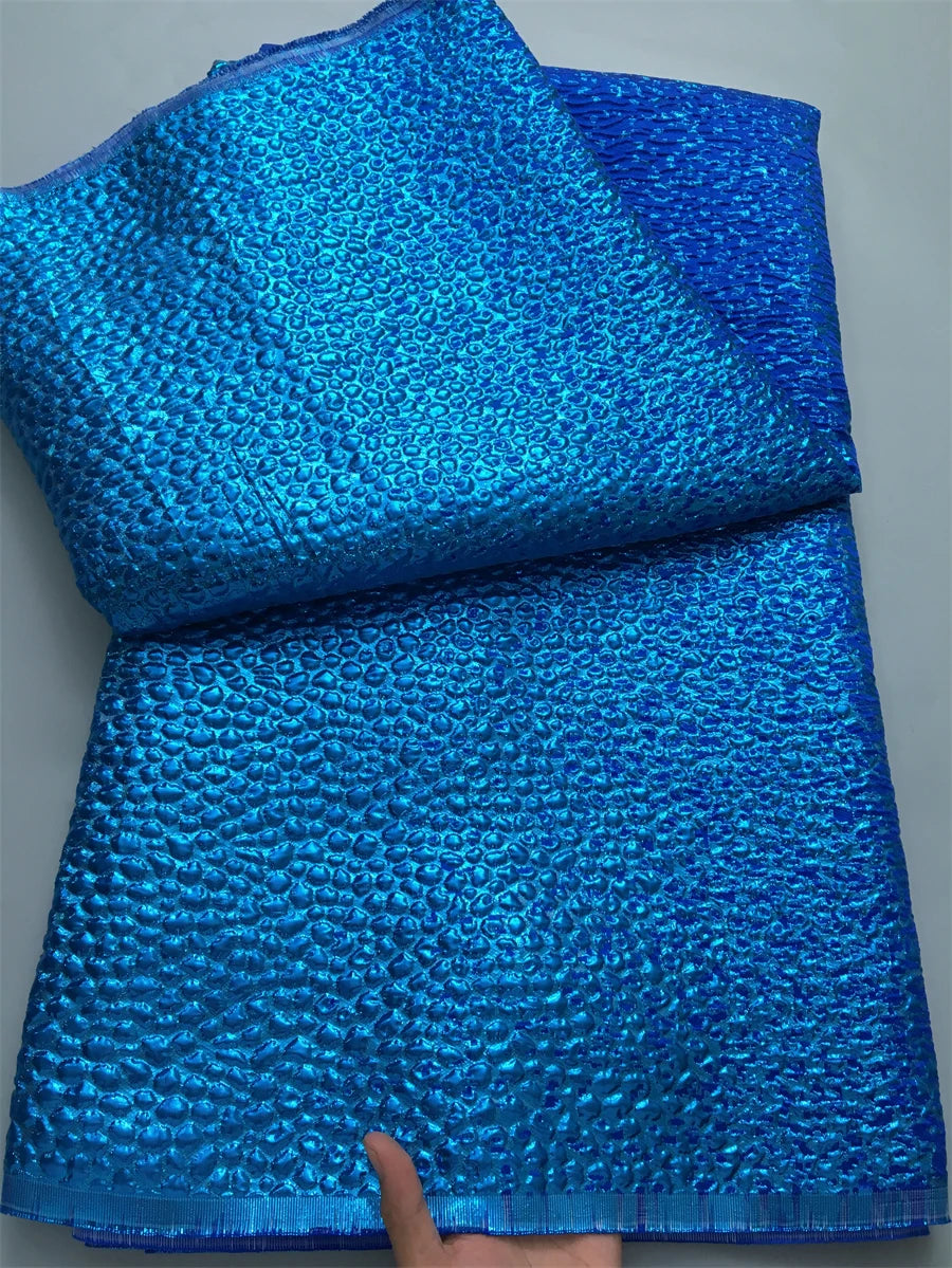 2025 Luxury High Quality Nigerian Jacquard Lace African Organza Brocade Lace Fabric 5 Yards French Tulle Party Gown Dress Sewing