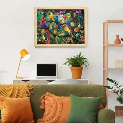 Parrots in the Jungle 1000 Piece Jigsaw Puzzle For Adults Women Men Birthday Christmas Gifts For Thanksgiving Home Decoration