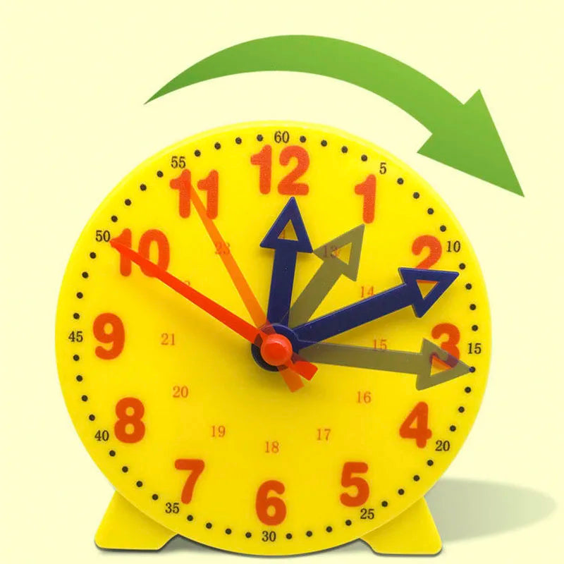 Children Montessori Clock Early Education Toys Hour Minute Second Cognition Colorful Clocks Toys Kids Time Teaching Aid