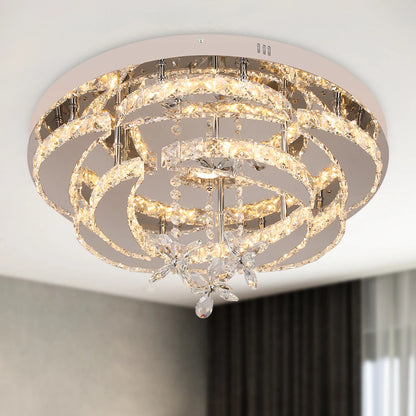 VETRULUS Luxury K9 Crystal Chandelier Modern Ceiling Lamp Led Living Dining Room Decor Pendant Light Dimmable Lustre Home
