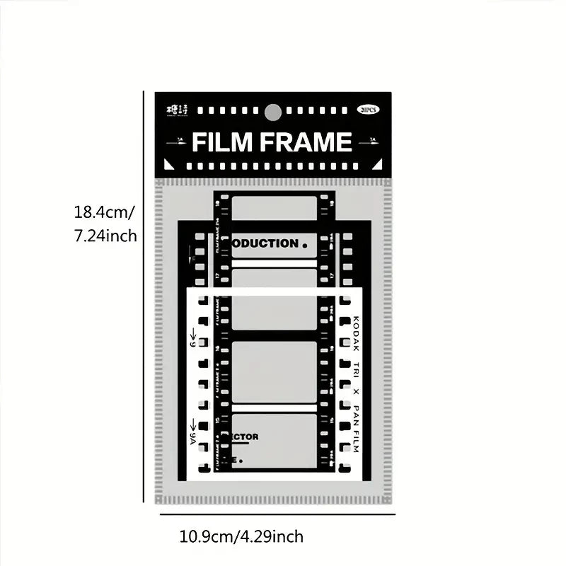 15 Sheets Of Transparent Retro Adhesive Collage Hand Account Decoration Material Sticker Pack, Album Scrapbooking Decor Supplies