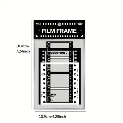 15 Sheets Of Transparent Retro Adhesive Collage Hand Account Decoration Material Sticker Pack, Album Scrapbooking Decor Supplies