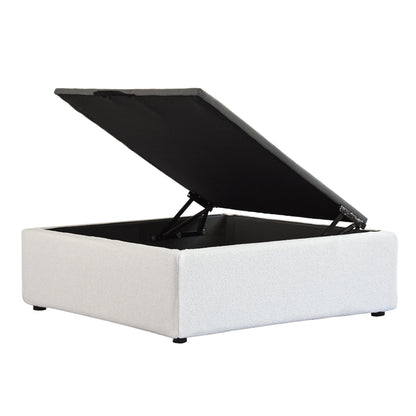 Modular Convertible Cloud Couch 6-Seats U-Shaped Couches Comfy Down Filled Sectional Sofa With Ottomans Removable Cushion Covers