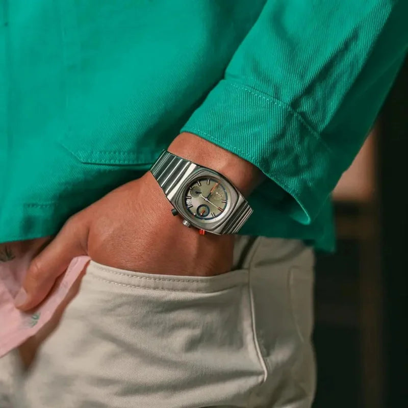 CILOA sports square green watch men's brand authentic 2025 new trend fashion high quality light luxury gift quartz watch