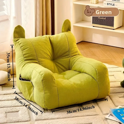 Two-in-One Cartoon Sofa Pet Bed for Cats and Dogs -Extra Soft with Raised Backrest, Washable. Small Pet Bed, Available in3Colors