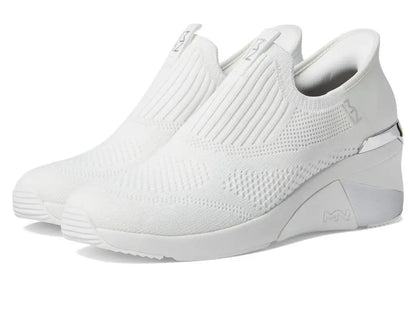 SKECHERS Arch Fit Wedge Skate Sneakers Unisex Lightweight Slip-On Comfort Footwear for Active Lifestyle