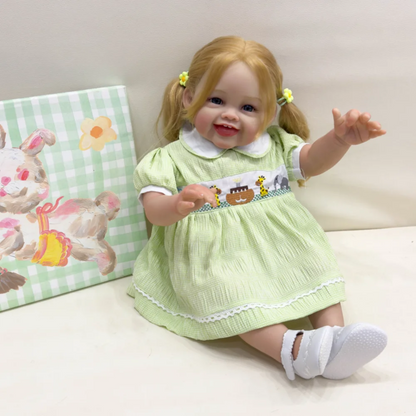 24in/61 Cm Realistic Girl Baby Reborn Doll Load Soft Vinyl Reborn Baby Doll Realistic Newborn Baby Doll Birthda