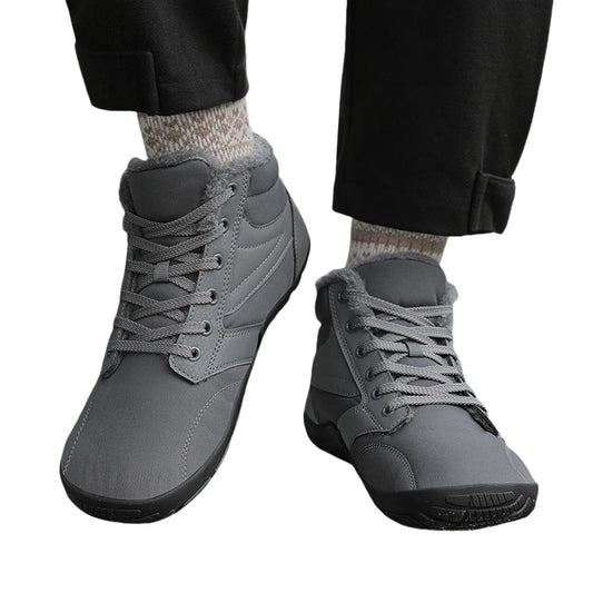 Winter Snow Boots Cold-Proof Trekking Shoes Waterproof Wide Toe Box Ankle Booties Lightweight Walking Boots for Outdoor Travel