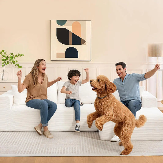 2025 New 108" Cloud Couch Sectional, Modular Sectional Sofa with L-Shaped Chaise, Deep Seat Sectional Modular Couch, Customized