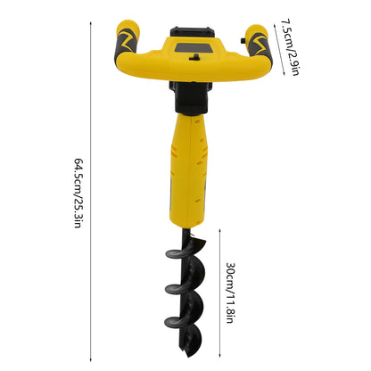 Earth Auger Garden Power Floor Drill Electric Hole Digging Machine Cordless Post-Hole Digger with Drill Bit