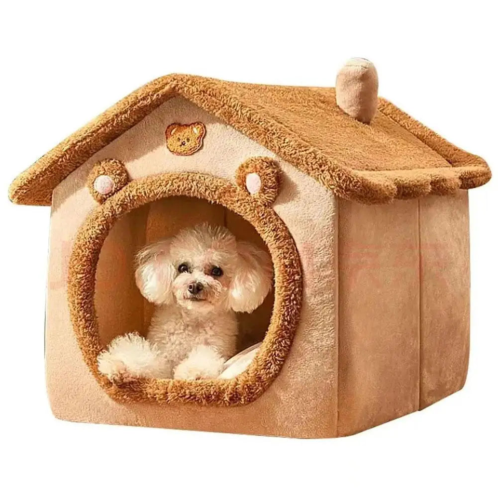 Thickened Pet Warm House Cat And Dog House Winter Warm Universal For All Seasons Detachable And Washable Cute New Comfortab G4R0